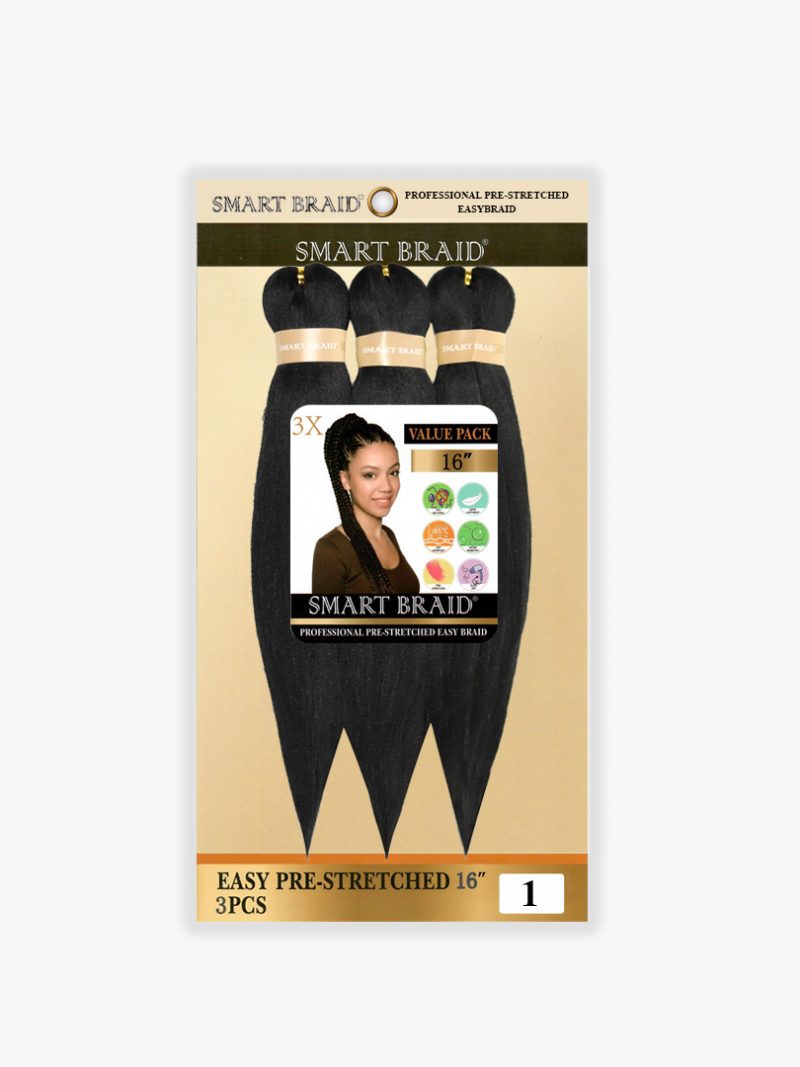 X Smart 3x Pre Stretch Braids 16" #1
