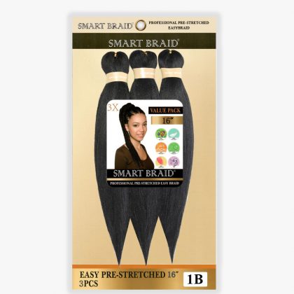 X Smart 3x Pre Stretch Braids 16" #1B