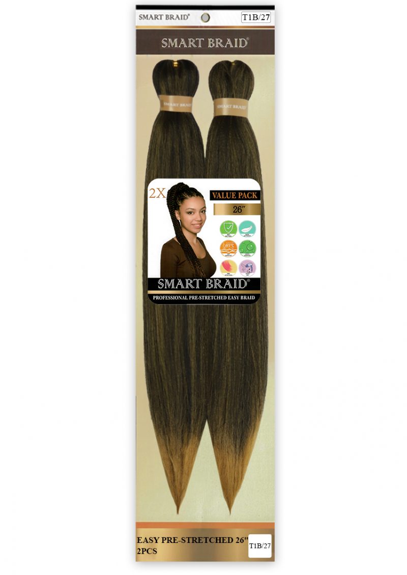 X Smart 2x Pre Stretch Braids 26" #T1B/27